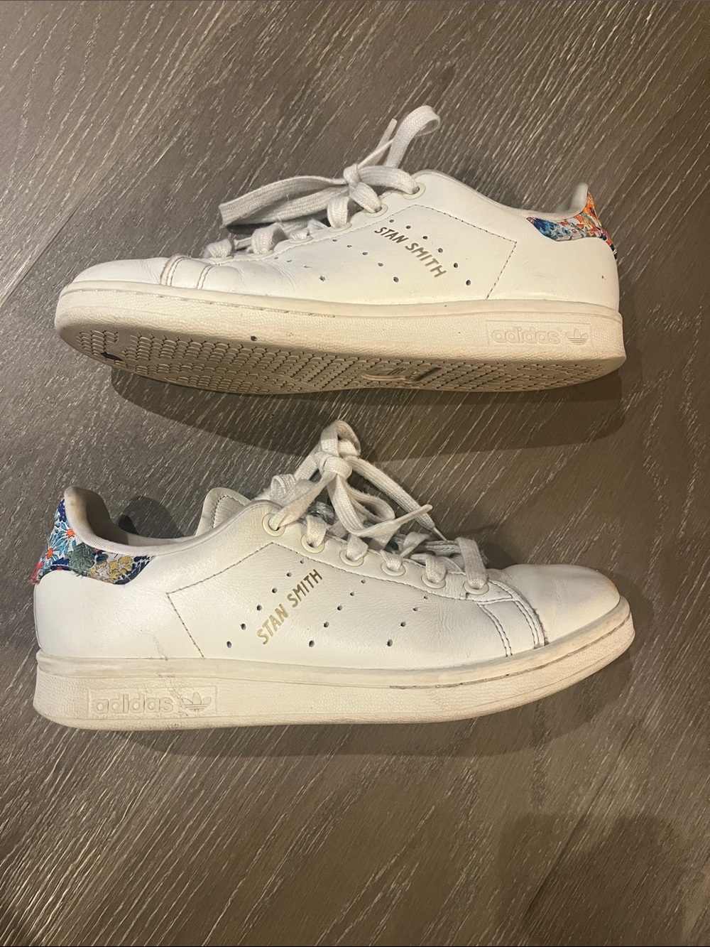 Adidas Stan Smith with Liberty of London floral fabric detail